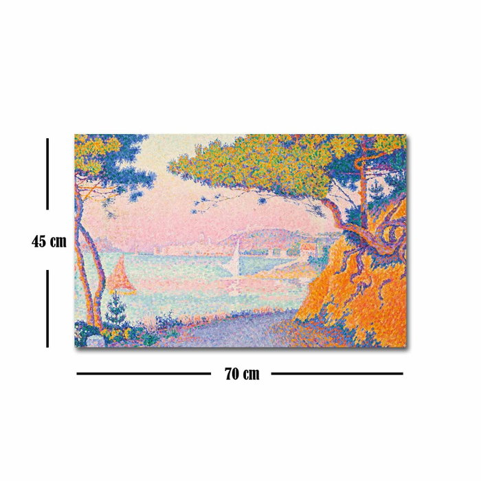 Wallity Lienzo Decorativo Gulf Juan de Paul Signac 45 x 70 cm